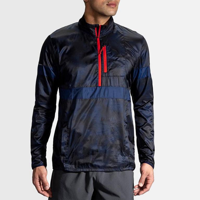 Brooks Lsd Pullover Jaquetas De Corrida Homem Cinzentas (49816GVKQ)